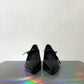 Prada 2020's black lacquered leather pumps with pointy toe and ankle strap size 36,5