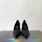 Prada 2020's black leather heels with pointy toe size 36,5