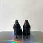 Prada 2020's black leather heels with pointy toe size 36,5