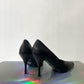 Prada 2020's black leather heels with pointy toe size 36,5