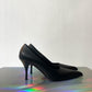 Prada 2020's black leather heels with pointy toe size 36,5