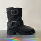 Dorothée Schumacher 2015's black leather biker boots size 40