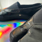 MM6 2000's black vinyl tabi sneakers size 39