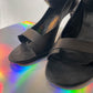 Veronique Branquinho 2000's black leather sandals with heel size 39