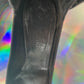 Veronique Branquinho 2000's black leather sandals with heel size 39