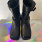 Dorothée Schumacher 2015's black leather biker boots size 40