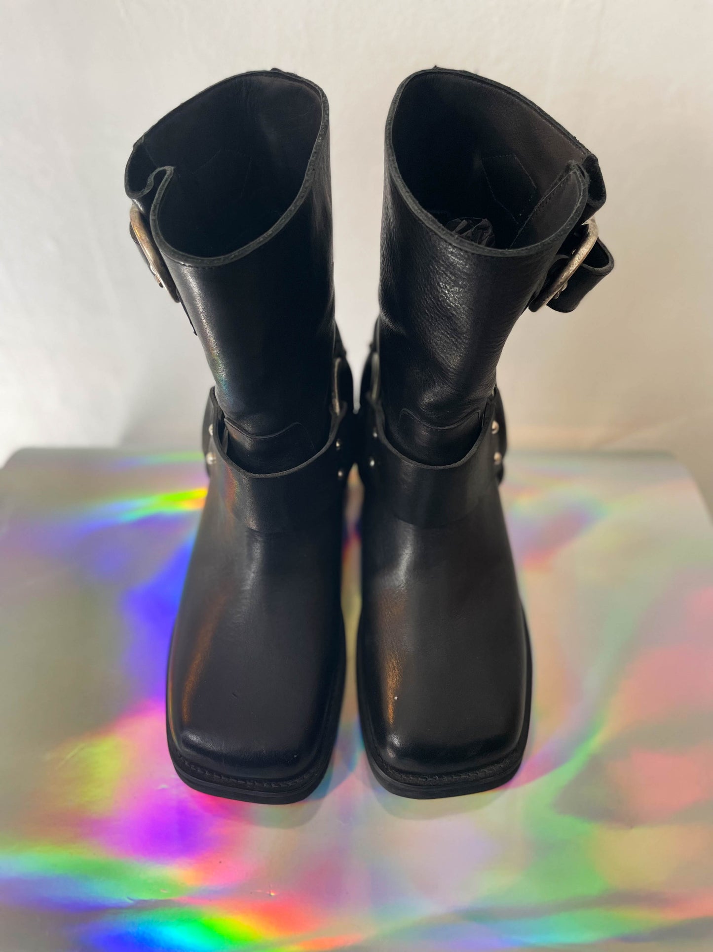 Dorothée Schumacher 2015's black leather biker boots size 40