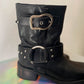Dorothée Schumacher 2015's black leather biker boots size 40