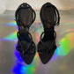 Miu Miu 2000's black braided sandals size 39