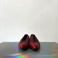 Ozbek 90's two-toned red suede loafers with zipper size 37