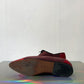 Ozbek 90's two-toned red suede loafers with zipper size 37