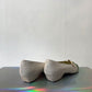 Andrea Pfister 80's white python leather toucan peep-toe shoes size 39