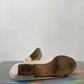 Andrea Pfister 80's white python leather toucan peep-toe shoes size 39
