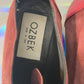 Ozbek 90's two-toned red suede loafers with zipper size 37