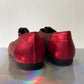 Ozbek 90's two-toned red suede loafers with zipper size 37