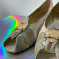 Andrea Pfister 80's white python leather toucan peep-toe shoes size 39