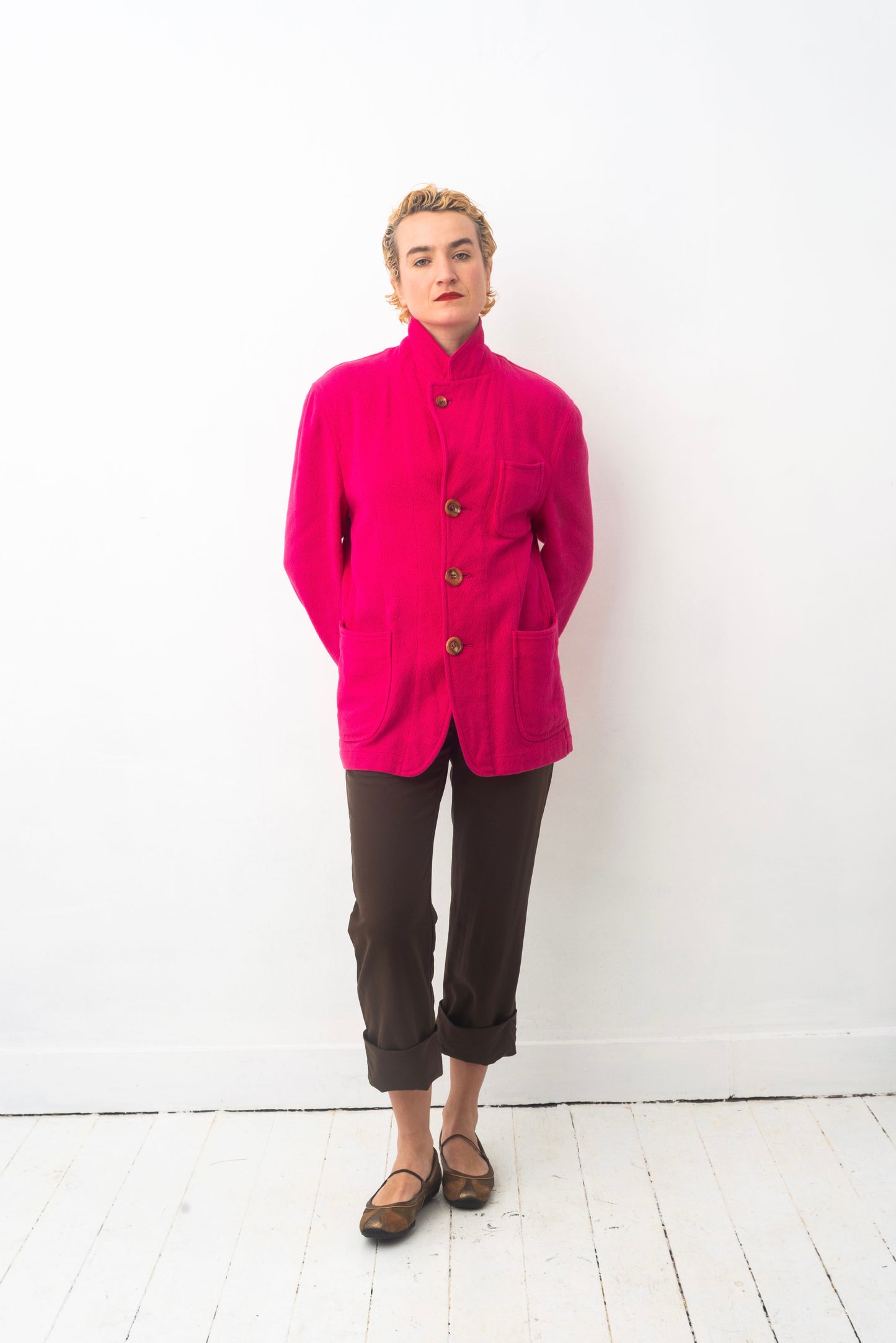 Comme des Garçons Homme Plus AD 2001 fuchsia cotton jacket