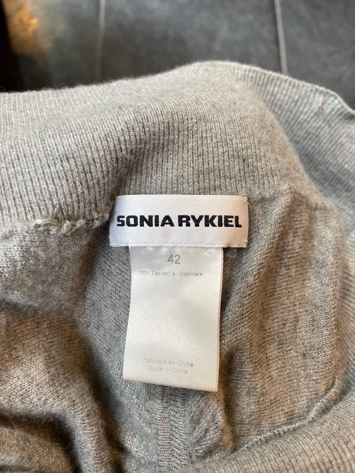 Sonia Rykiel 2000's grey cashmere skirt set