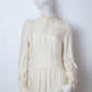 Veronique Branquinho FW 2006 ivory silk evening dress