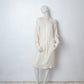 Veronique Branquinho FW 2006/7 eggshell white silk and lace dress