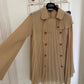 Undercover 90's- early 2000's pleated long beige double breasted tunic shirt