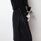 Lawrence Steele 90s wool and python black skirt suit