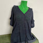 Prada 2000's blue cotton button down short sleeved knit shirt