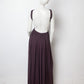 Céline SS 2017 aubergine jersey evening dress with open back