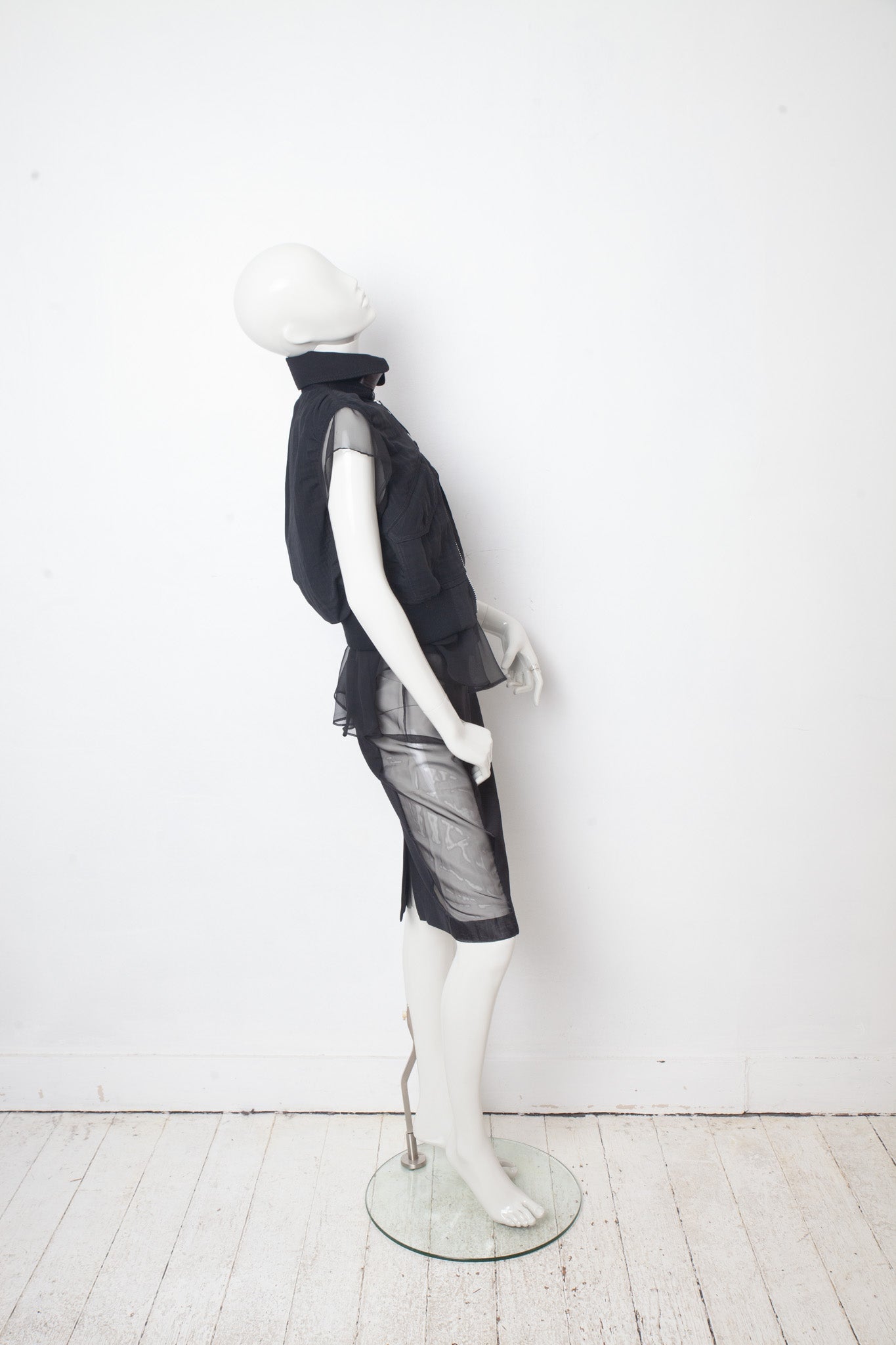 Sacaï SS 2015 double layered silk and cotton military gilet