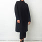 Comme des Garçons 90's black long light wool button down coat