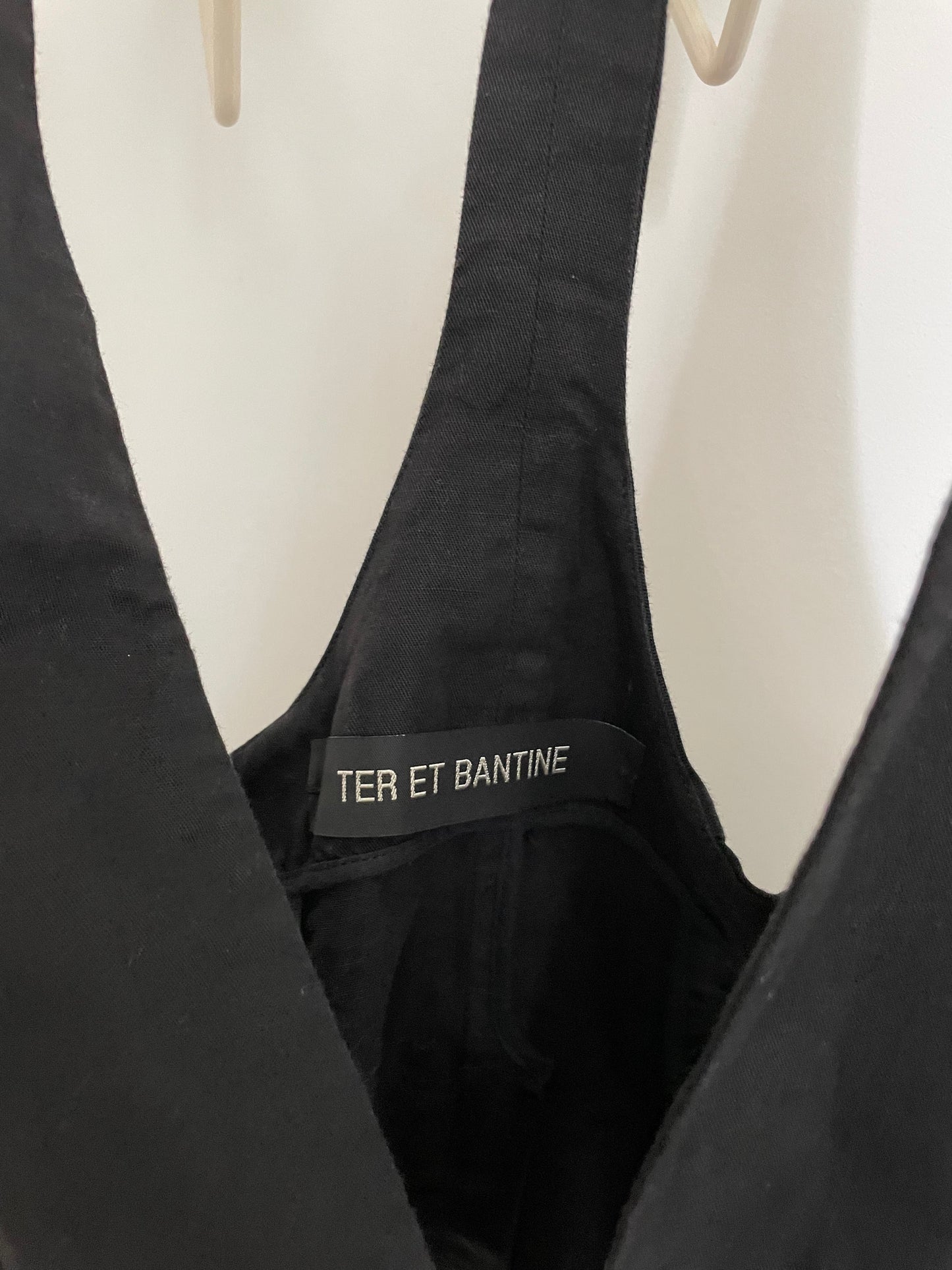 Ter et Bantine 2000's black cotton gilet