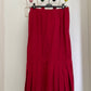 Prada 2000's nylon red maxi mermaid skirt