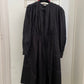 Dries van Noten SS 2006 black pleated long coat / dress