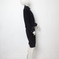 Lawrence Steele 90s wool and python black skirt suit