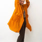 Issey Miyake Windcoat in orange nylon from the 90’s