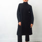 Comme des Garçons 90's black long light wool button down coat