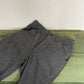 Comme des Garçons 2000's grey wool trousers with waxed blue coated ombre effect