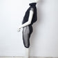 Jean Paul Gaultier for OVS 2016 black pencil skirt with mesh sides