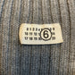 MM6 Margiela FW 2005 two way zipper grey ribbed knit long cardigan