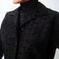 Issey Miyake 90’s short black jacket with flower and demon print