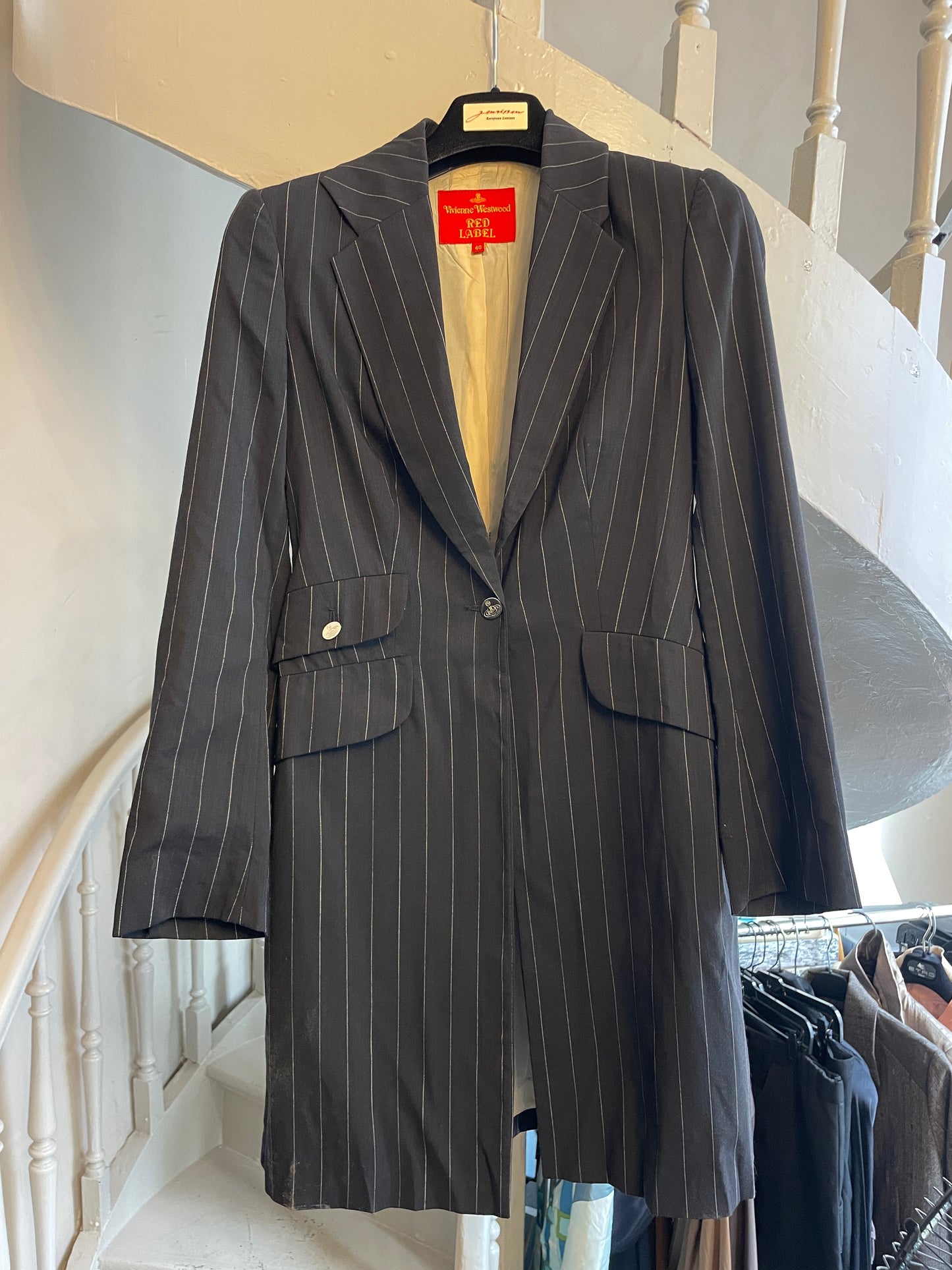 Vivienne Westwood 90s pinstripe wool blazer