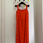 Courrèges 70's bright orange summer dress