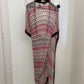Missoni 90's knit wrap dress in shades of pink and brown