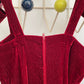 Complice 90's velvet bustier mini dress with matching sleeves