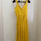 Thierry Mugler 80's yellow linen summer dress