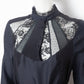 Veronique Branquinho FW 2006/2007 black silk and lace dress