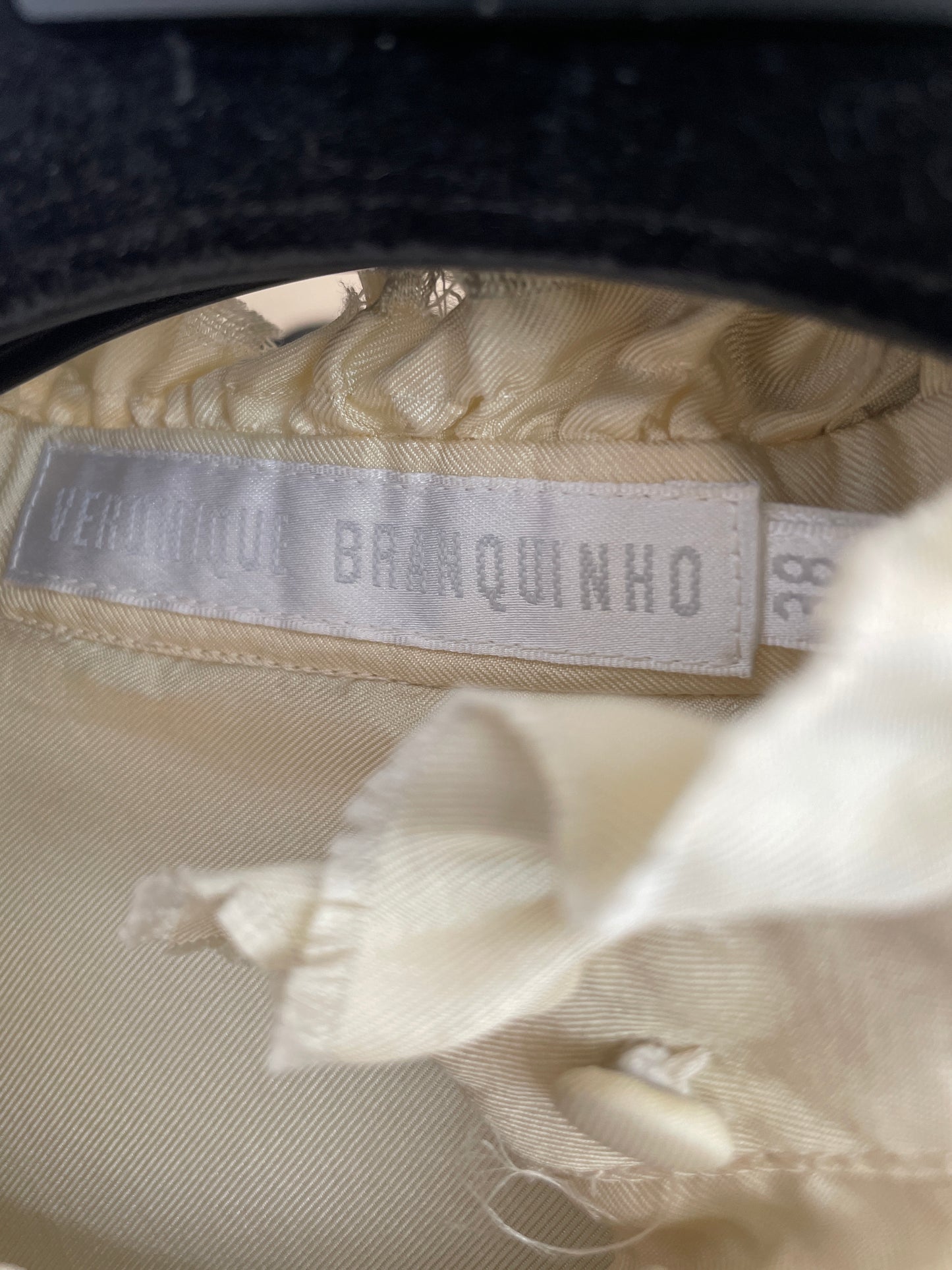 Veronique Branquinho FW 2006 ivory silk evening dress