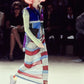 Comme des Garçons SS 1996 striped patchwork dress