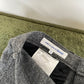 Comme des Garçons 2000's grey wool trousers with waxed blue coated ombre effect