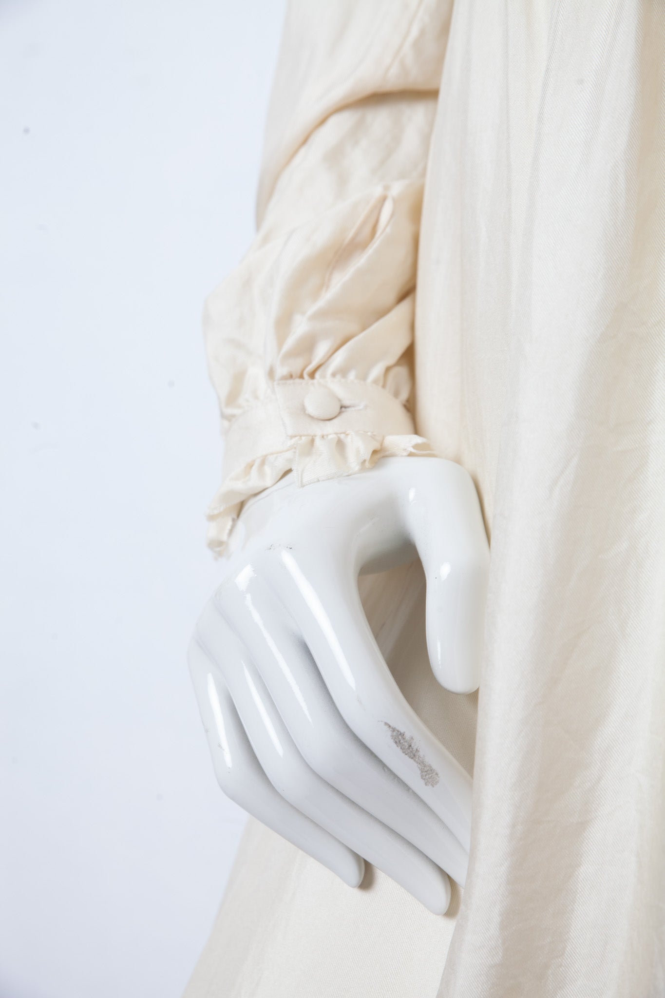 Veronique Branquinho FW 2006 ivory silk evening dress